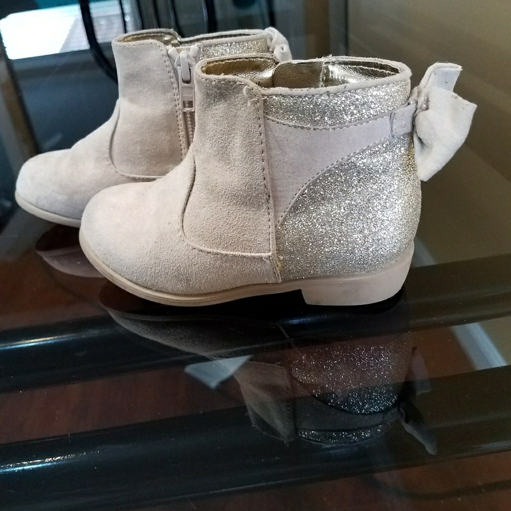 toddler glitter boots with bows